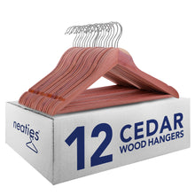 Load image into Gallery viewer, Neaties Red Cedar 1/2&quot; Hangers with Notches and Bar
