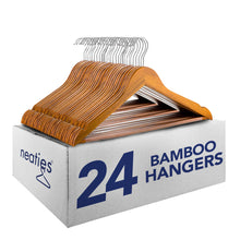 Load image into Gallery viewer, Neaties Bamboo Wood Hangers
