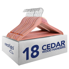 Load image into Gallery viewer, Neaties Red Cedar 1/2&quot; Hangers with Notches and Bar
