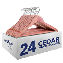 Load image into Gallery viewer, Neaties Red Cedar 1/2&quot; Hangers with Notches and Bar
